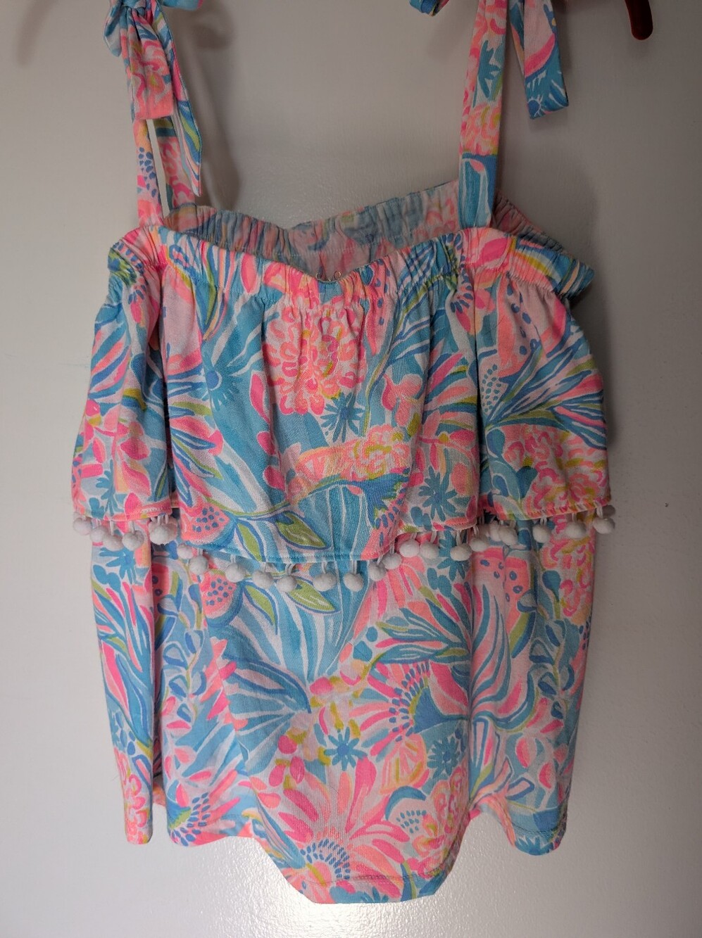 Lilly Pulitzer Benita Top Tropical Punch Medium